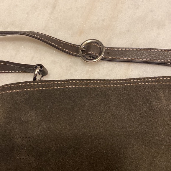 Beautiful Levenger leather and suede crossbody bag - Picture 5 of 10